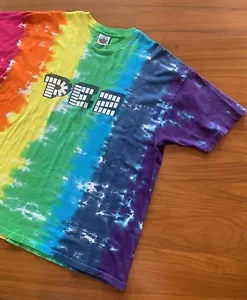 Vintage PEZ Tie Dye T-Shirt Mens 2XL Eye Dye Single Stitch Made In USA Y2K 90's - Picture 1 of 11