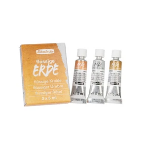 Schmincke - Flüssige Erde - Trio - Liquid Earth - 3 x 5 ml - vegan - Edition - Bild 1 von 6