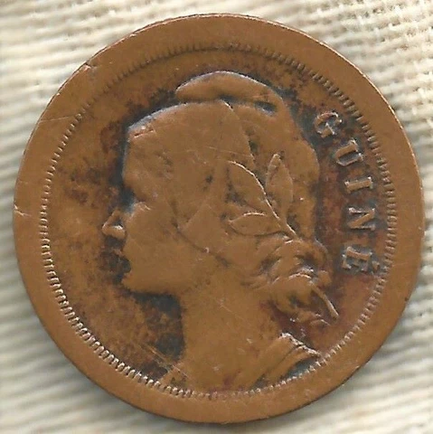 Guinea-Bissau: 20 Centavos bronze 1933 Cover