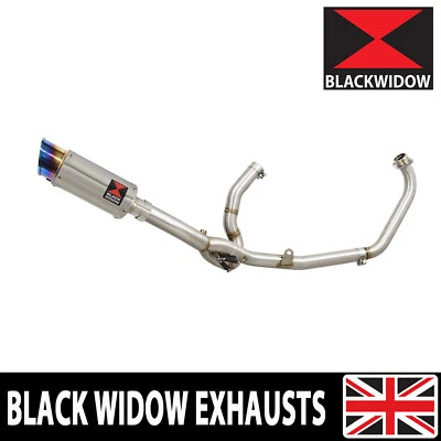 Sistema de escape completo DL650 V-STROM 2017-2024 200 mm silenciador redondo extremo lata SL20R Foto 1 de 4