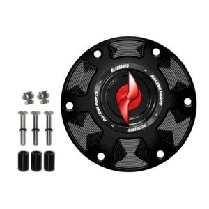 Accossato red aluminum fuel tank cap quick release Aprilia RS660 2020-2022 - Picture 1 of 7