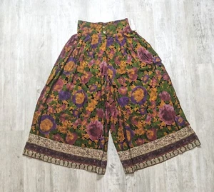 NOS VTG Marsha Brander Componix Size 4 Floral Culottes Split Skirt Gaucho Pants  - Picture 1 of 8