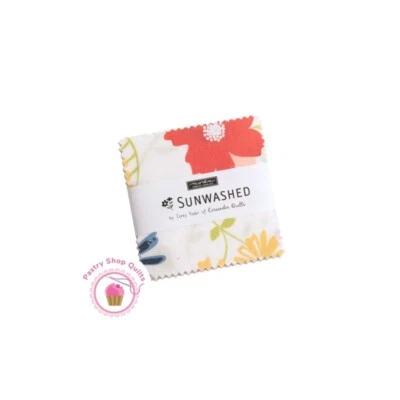 Moda SUNWASHED Corey Yoder Quilting MINI CHARM PACK 42- 2 1/2" squares - Image 1 of 4
