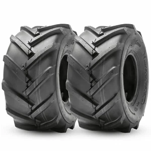 Set 2 18x9.50-8 Lawn Mower Tires 4Ply Heavy Duty 18x9.5x8 Garden Tubeless Tyres - Picture 1 of 8