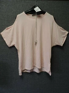 Quiz rosa leichtes Strick Cold Shoulder Top Gr UK 12 UVP £23 NH100 HH 09 - Bild 1 von 5