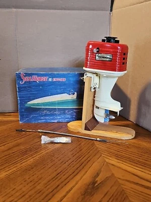 Vintage Fuji Sea Horse 19 Spielzeug RC Boot Gasmotor Außenborder mit OVP - Bild 1 von 4