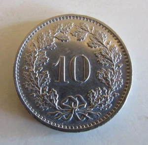 1985 - 10 Swiss Rappen Coin - Switzerland / Helvetica - Libertas - Circulated - Bild 1 von 4