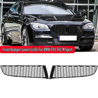 Front Pair Bumper Lower Fog Light Grille For BMW 7 Series F01 F02 F04 M Sport Foto 1 de 4