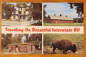 Postal Buffalo Bill Ranch Nebraska NE PC 1965 Dexter Press Interestatal 80 - Imagen 1 de 1