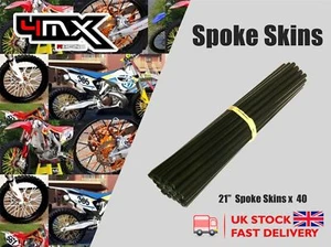 Wheel Spoke Protectors Black 21" fits KTM 105 SX 07-11 - Picture 1 of 2