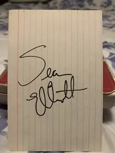 Sean Elliott signed index card - Picture 1 of 1