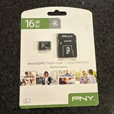 BRAND NEW PNY Professional 16GB MicroSDHC Card - OEM - P-SDU16G4-GE - Image 1 of 4
