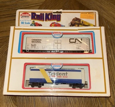 Model Power Rail King HO Scale Canadian National & Trident Gum Set 🚆 - Image 1 of 2