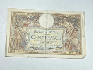 Billet France 100 Francs Luc Olivier Merson 17-6-1937 (11-8) - Picture 1 of 2