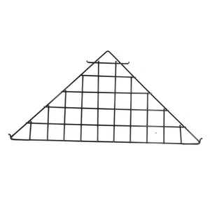 SSWBasics Triángulo Negro Alambre Rejilla Estante -- Juego de 2 - Imagen 1 de 2