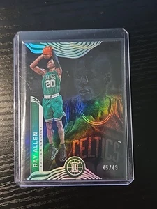 2021-22 Panini Illusions Trophy Collection Black /49 Ray Allen #123 HOF RARE SP - Picture 1 of 2