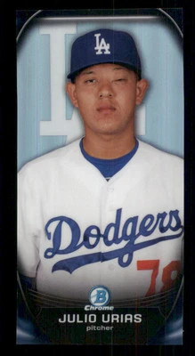 2015 Bowman Chrome Prospect Profiles Minis #PP7 Julio Urias - Image 1 of 2
