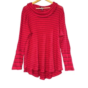 NWT Style & Co Cowl Neck Ribbed Sweater Women's 3X Long Cuff Waffle Knit Cozy - Picture 1 of 6