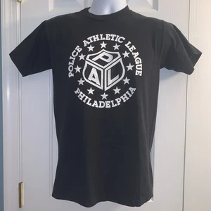 Jerzees PAL Police Athletic League Philadelphia T-Shirt schwarz Small Vintage - Bild 1 von 5
