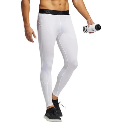 New White Black Adidas Mens 2XL TF Long Tights AeroReady Training Pro GL9874 - Image 1 of 4