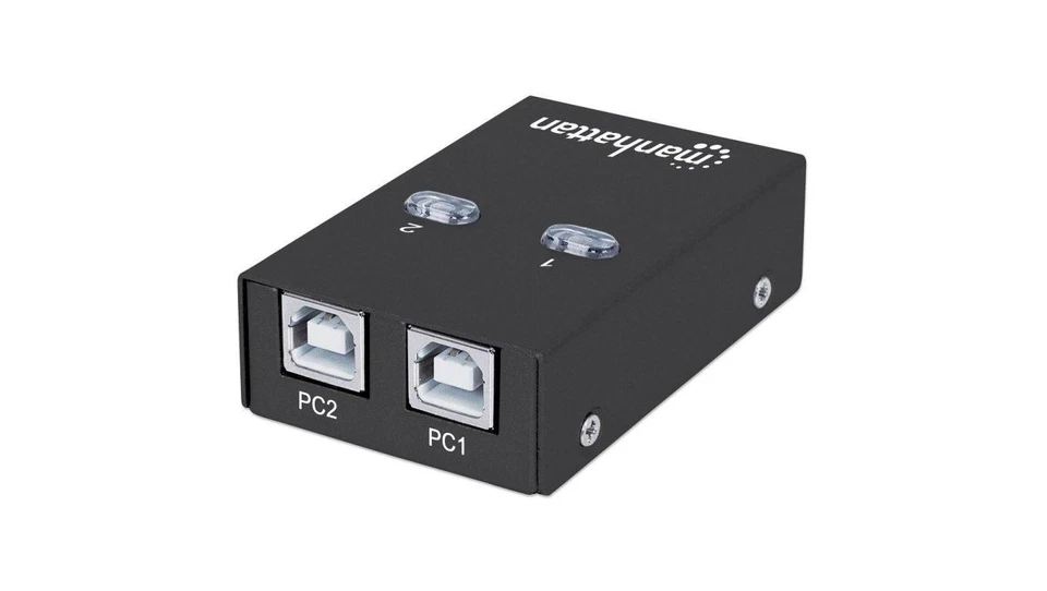 0766623162005 Automatyczny Przełącznik USB 2.0 2/1 Manhattan 162005 MANHATTAN - Image 1 of 1