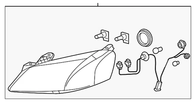 Genuine GM Passenger Side Headlamp Assembly 20821144 - Image 1 of 4