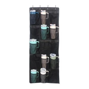 Stanley Compatible Cup Storage Organizer - 15 Large Bottle Pockets, Hanging W... - Picture 1 of 7