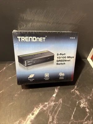 TRENDnet 5-Port 10/100 Mbps GREENnet Ethernet Switch Te100-s5 NIB  - Image 1 of 2