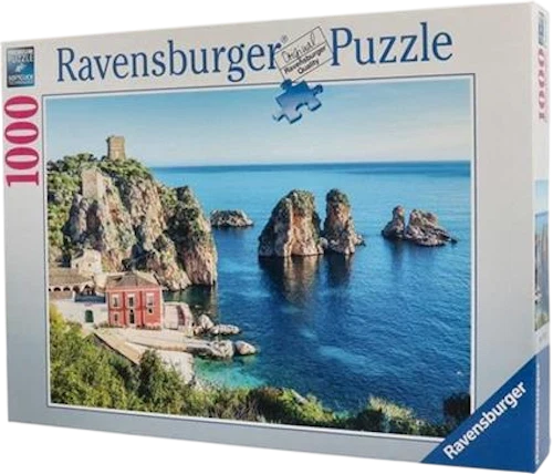 PUZZLE 1000 PEZZI ravensburger FARAGLIONI DI SCOPELLO originale SICILIA - Immagine 1 di 1