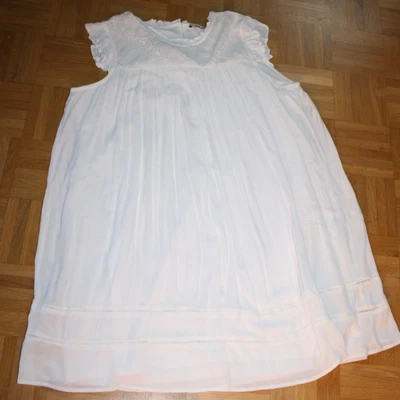 luftiges Sommerkleid * Gr. 42 * weiß * Damenkleid ärmellos  Hängerkleid Kleid - Bild 1 von 4