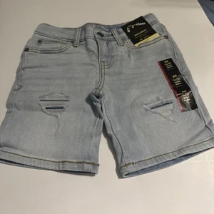 Art Class Girls XS (4-5) Denim Shorts Distressed Blue NWT - Picture 1 of 9