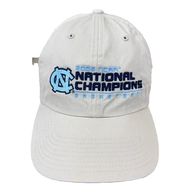 De colección Carolina del Norte Tacones Alquitranados Sombrero Gorra Correa Trasera Tostado Caqui Y2K 2005 Champs Foto 1 de 4