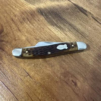 Navaja de bolsillo plegable de 3 hojas Schrade SS825 de colección hoja de afeitar de acero inoxidable EE. UU. Foto 1 de 4