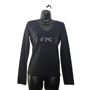 T-shirt maglietta Jean's Paul Gaultier taglia small manica lunga nera - Foto 1 di 8