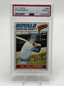 1977 Topps George Brett Kansas City Royals #580 PSA 8 - Picture 1 of 2