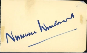 Vintage Norman Woodland Autograph - Picture 1 of 1