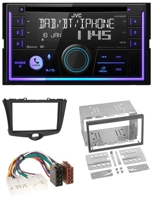 JVC MP3 USB 2DIN DAB Bluetooth CD Autoradio für Toyota Yaris (2003-2005) - Bild 1 von 4