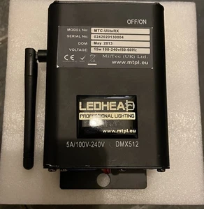  MilTec LEDHEAD MTC-UliteRX wireless DMX receiver DMX512  2.4G with Powercon  - Picture 1 of 8