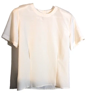 Blusa Jones New York Vintage 6 Marfil Nueva Con Etiquetas - Imagen 1 de 4