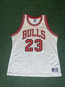 Maglia basket Michael Jordan vintage Chicago Bulls Champion 48 XL - Foto 1 di 7