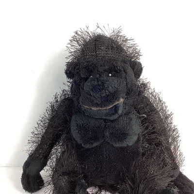 GANZ Webkinz Gorilla HM040 8" Black Stuffed Animal Plush Beanie - No Code - Image 1 of 4