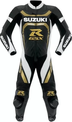 MOTORBIKE COWHIDE LEATHER SUIT MOTORCYCLE SUIT 1&2 PIECE CE APPROVED ARMOUR - Image 1 of 4