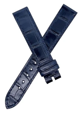 Chopard 15mm x 14mm Dark Blue Alligator Women's Watch Band Strap 105/070 - Image 1 of 3