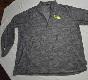 Storm Creek Mountain Dew 1/4 Zip Pullover Men's XXXL Gray Camo Get Out and Do  - Picture 1 of 10