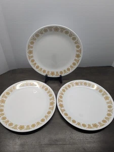 Vintage Corningware Golden Butterfly Speiseteller 3er Set Retro Küche Deko - Bild 1 von 7