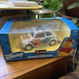 1/18 Burago Fiat 500 L Disney Collection Winnie Pooh NIB Opening US Seller - Picture 1 of 5