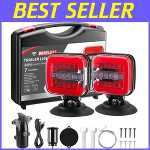 Wireless Magnetic Trailer Lights - Adjustable LED Tow Lights with USB-C Charging - Picture 1 of 10