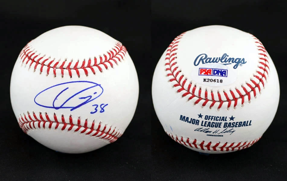 Ubaldo Jiménez FIRMADO ROMLB Béisbol Orioles Indios Rockies PSA/ADN AUTOGRAFIADO Foto 1 de 1