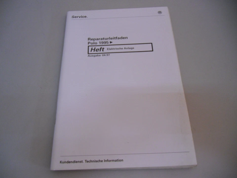 Manual de Taller VW Polo 6N Eléctrico Sistema Stand 04/1997 - Imagen 1 de 1