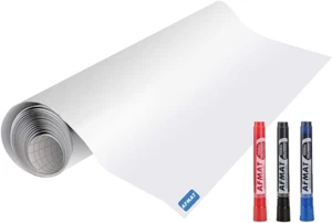 White Board Sticker, Dry Eraser Paper for Wall, Upgrade Pet-No Ghost, 1.45 X 11 - Picture 1 of 12